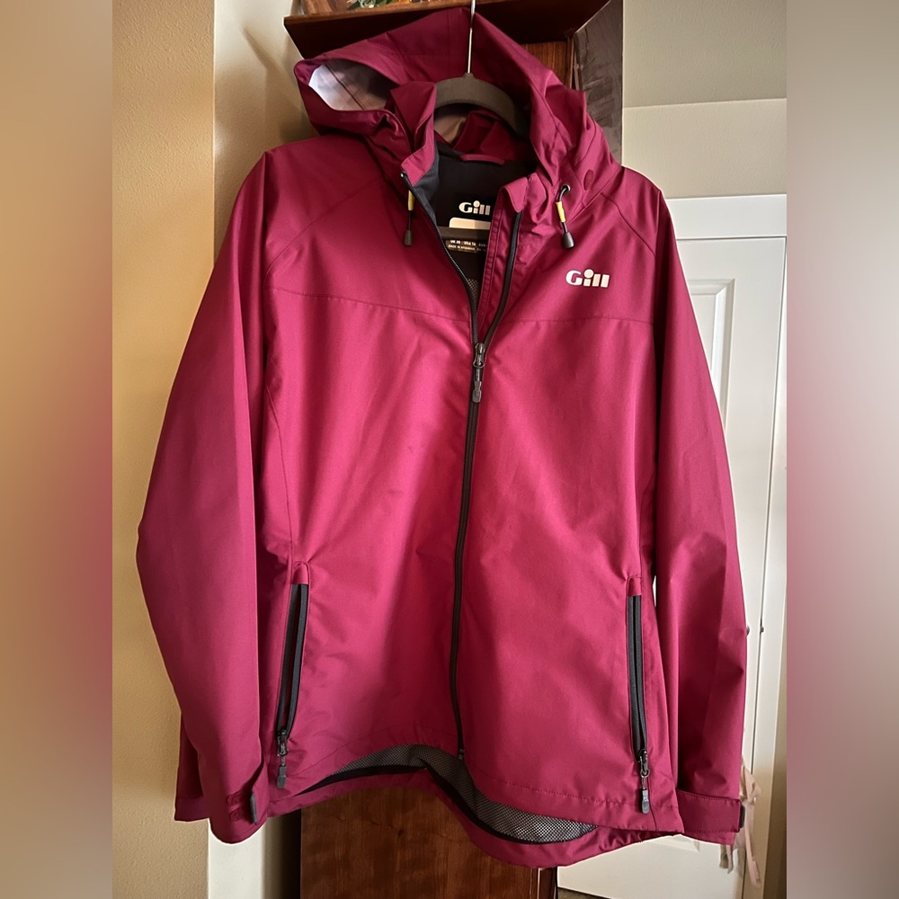 Gill Burgundy Hooded Jacket